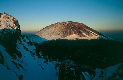 トーミの口から見た冬の浅間山