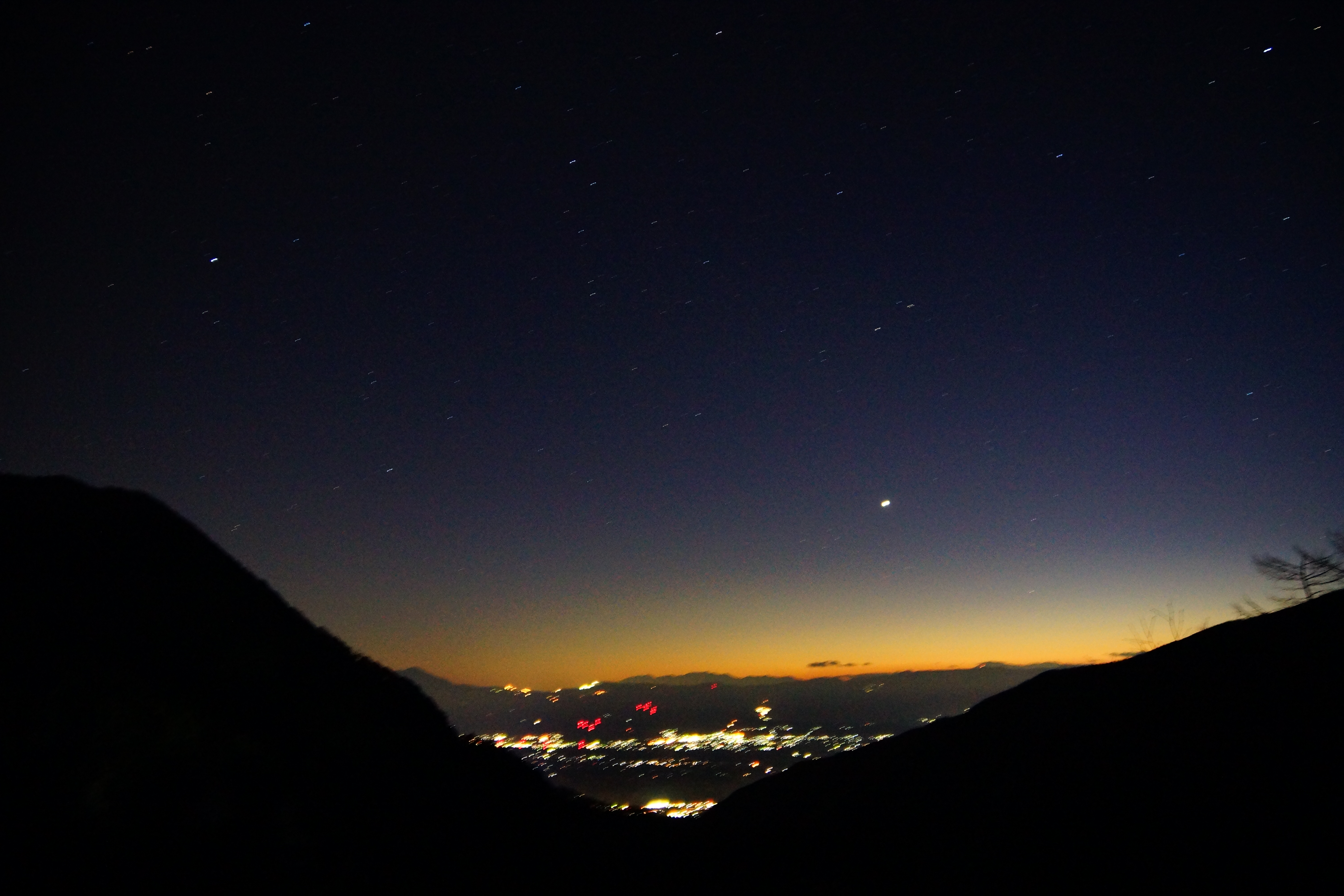 夜景と星 005