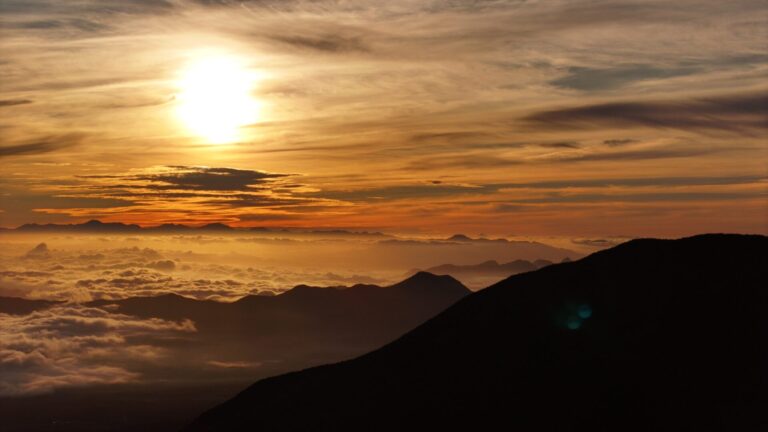ランプの宿　高峰温泉　　雲海の朝