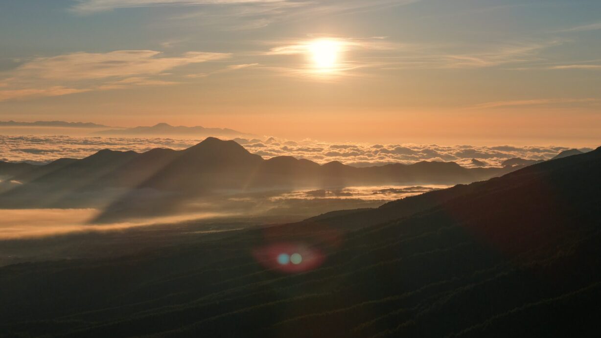 ランプの宿　高峰温泉　雲海の朝