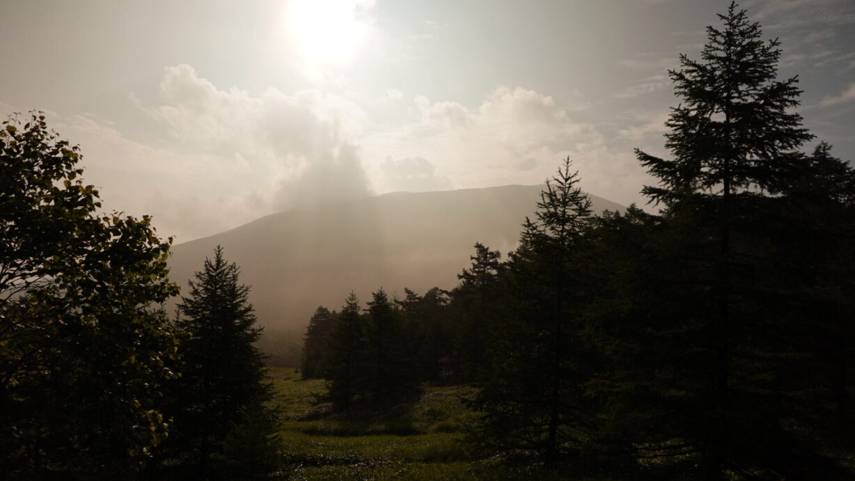 ランプの宿　高峰温泉　朝霧