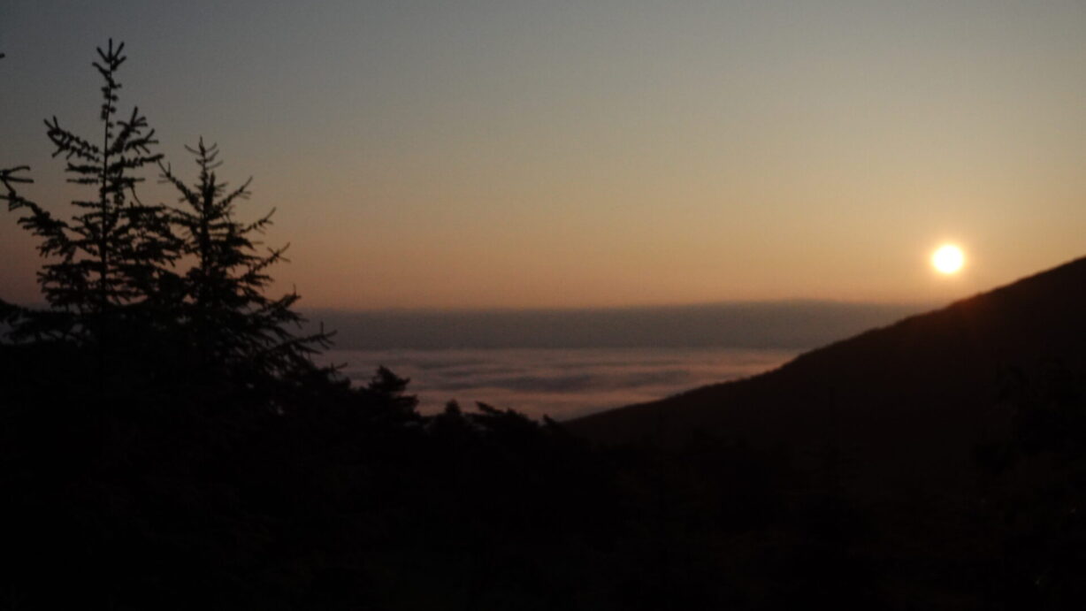 ランプの宿　高峰温泉　雲海の朝