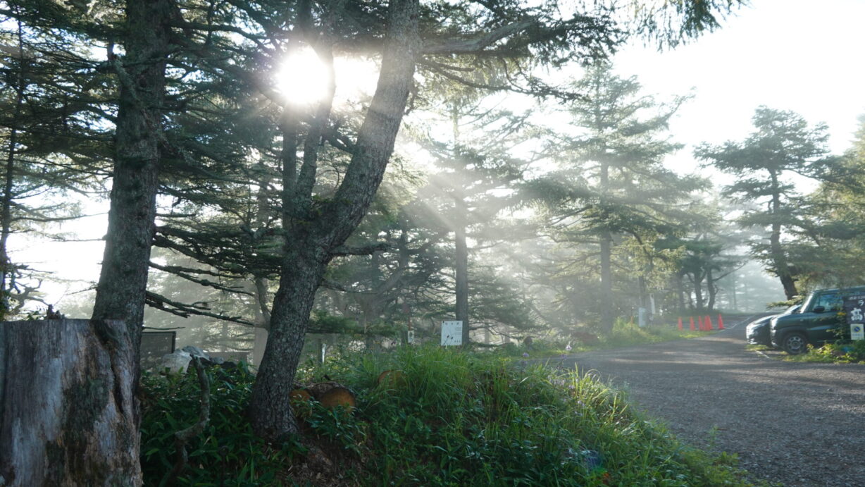 ランプの宿　高峰温泉　朝霧