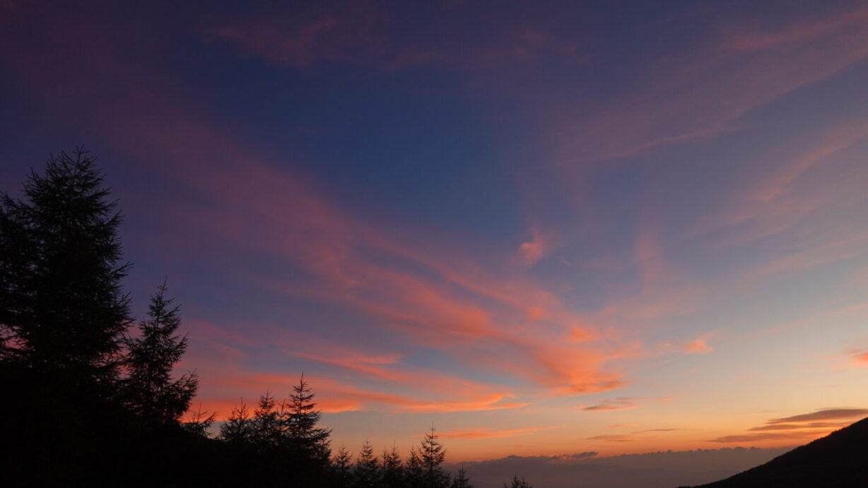 ランプの宿　高峰温泉　夜明け前