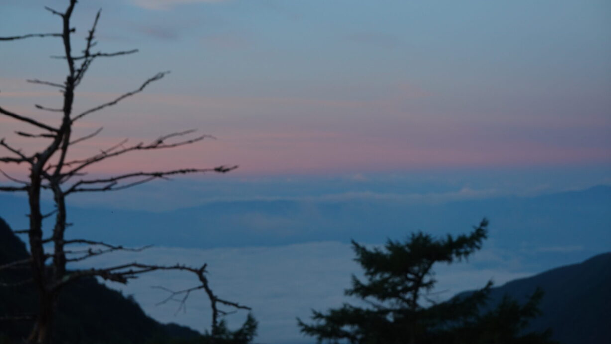 ランプの宿　高峰温泉　雲海の朝
