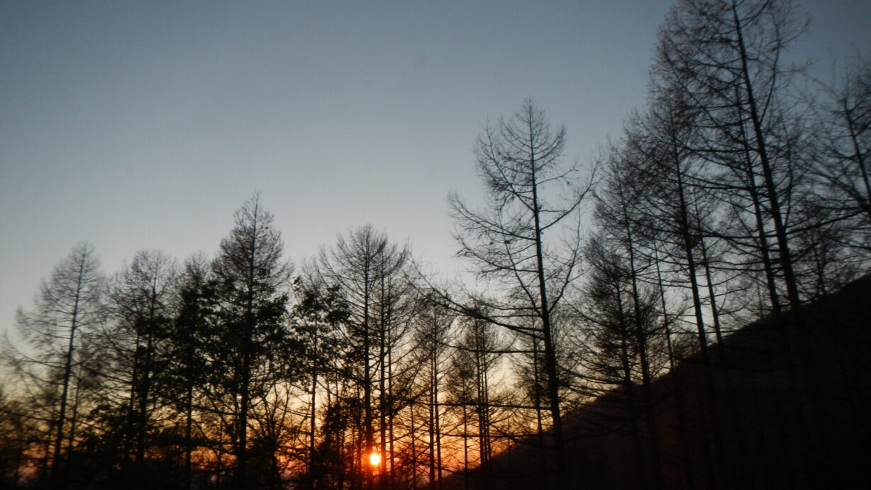 ランプの宿　高峰温泉　雲海の朝