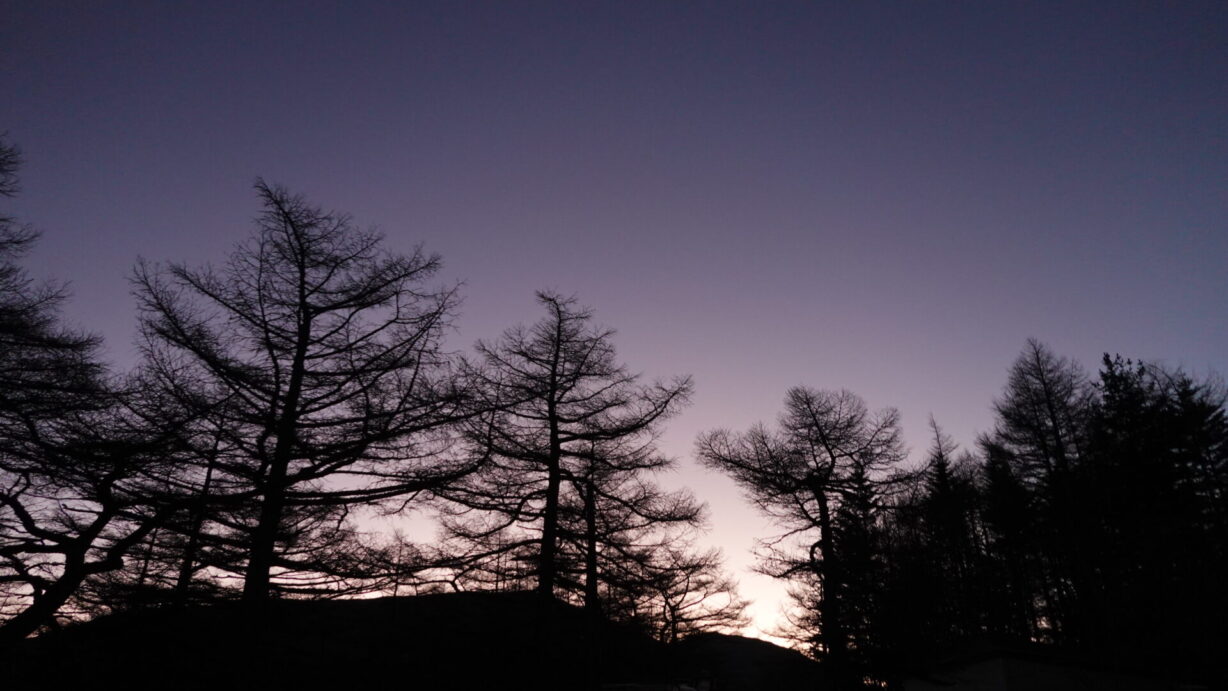ランプの宿　高峰温泉　静寂の朝