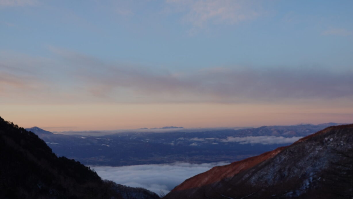 ランプの宿　高峰温泉　雲海の朝
