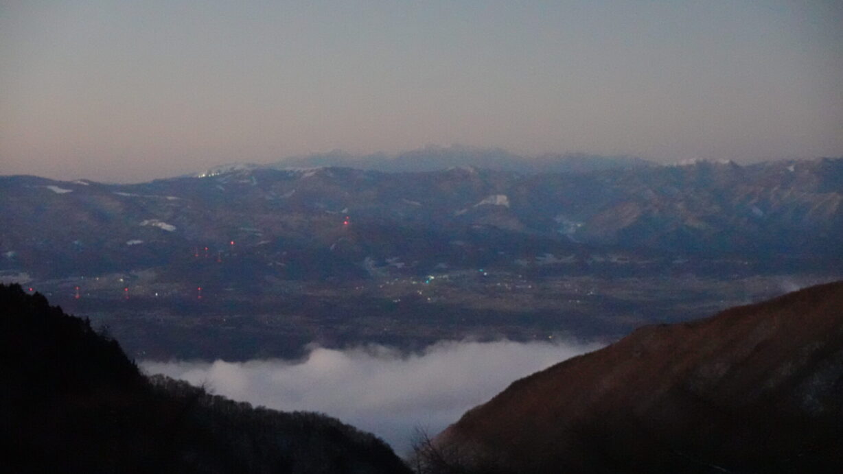 ランプの宿　高峰温泉　雲海の朝