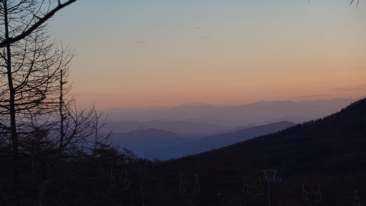 ランプの宿　高峰温泉　静寂な朝